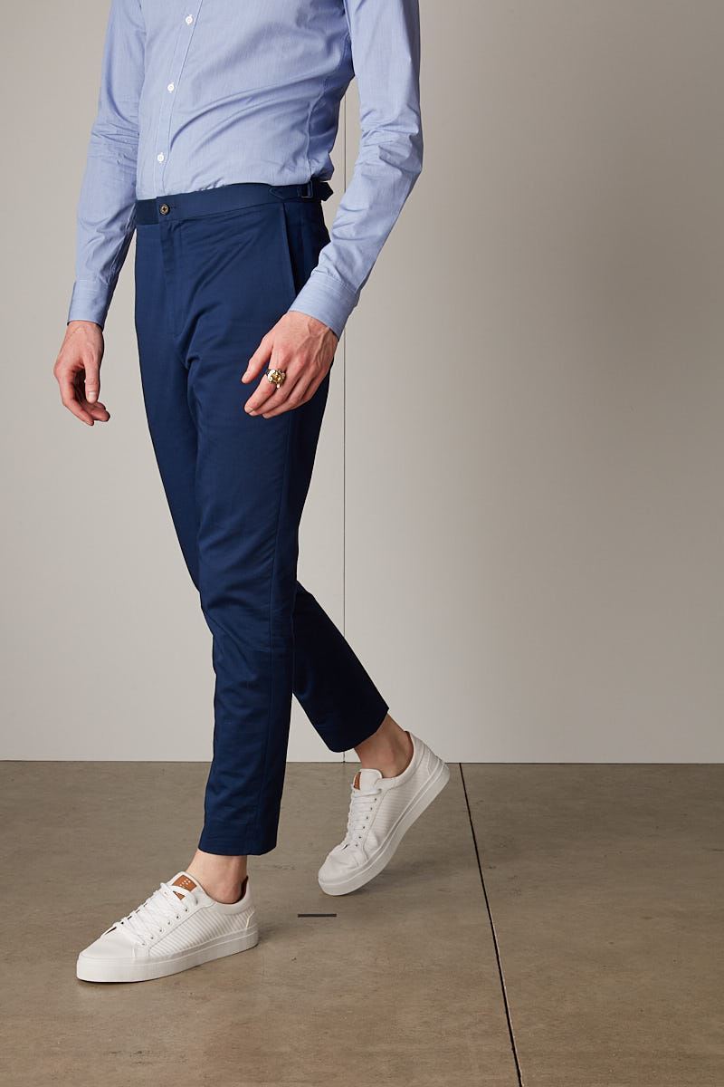 Blue Chinos Made To Measure From 75 Free Delivery THE DROP