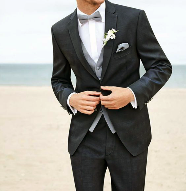 Grey Suit Jacket Black Pants  AlbertoNardoniStore